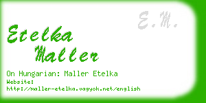 etelka maller business card